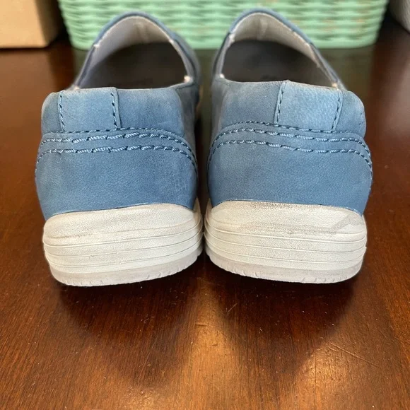 Dansko Laraine Slip On Sneaker (Women) - Blue Waterproof Nubuck - Picture 5 of 10